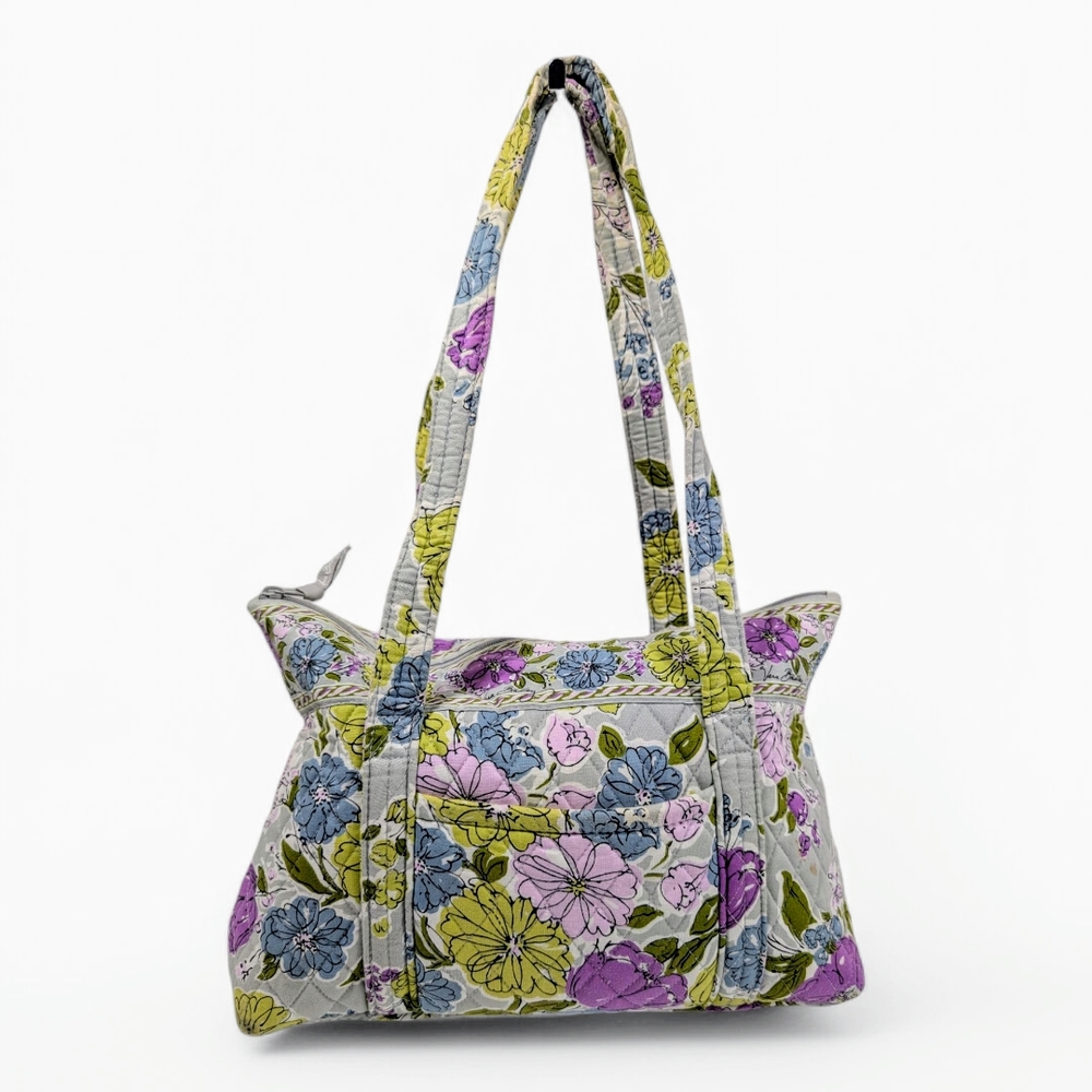 Vera Bradley Purple and Green Floral Shoulder Bag